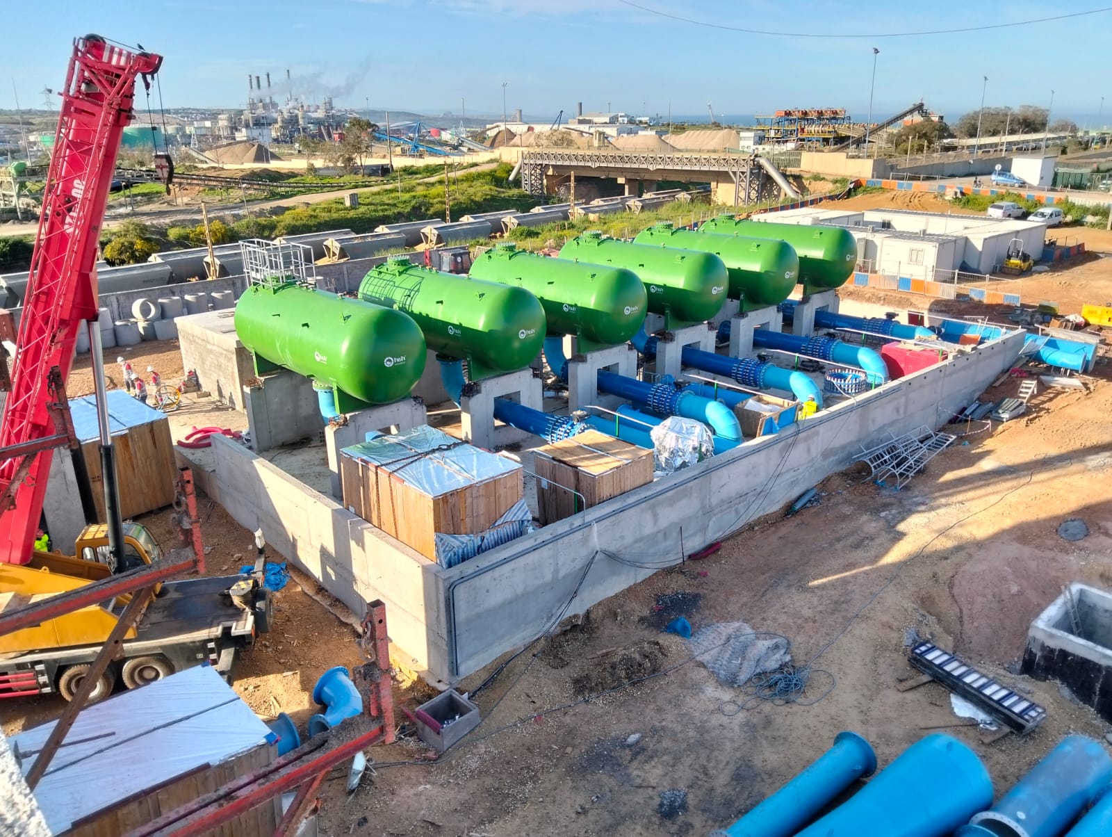 بالصور : أشغال أضخم مشروع مائي بجهة مراكش آسفي تصل مراحلها النهائية.. مراكش تستعد لاستقبال مياه بحر آسفي المحلاة